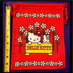 NWOT vintage Sanrio hello kitty drawstring